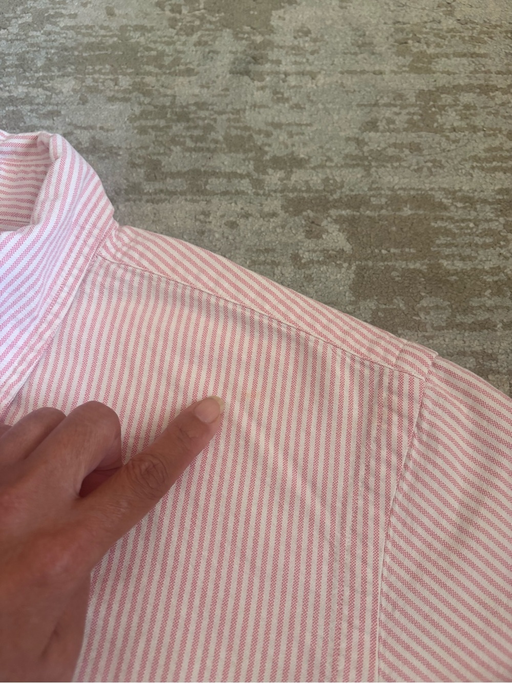 Ralph Lauren Pink and White Striped Button Down Oxford Shirt - Size Small - Picture 6 of 6